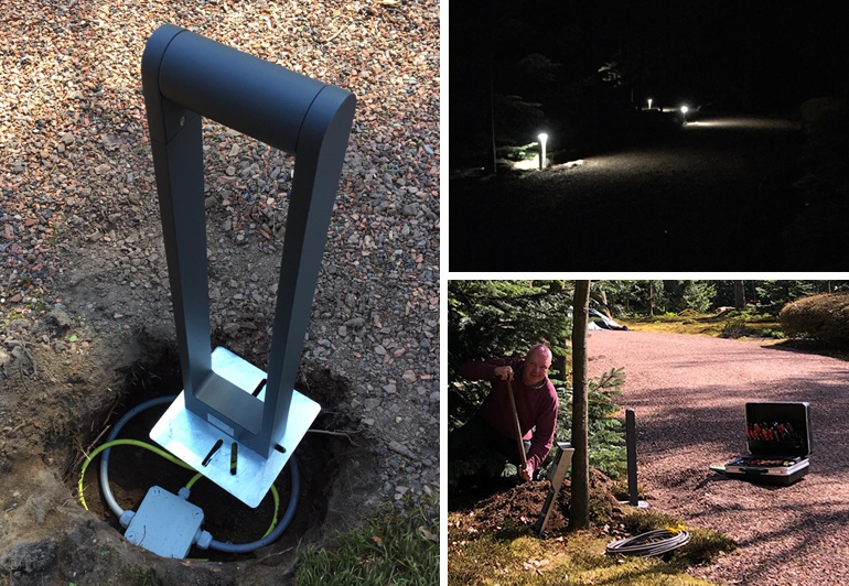Tuinverlichting aangelegd type Franssen Verlichting